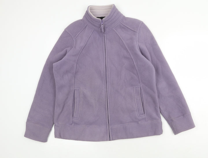 Bonmarché Womens Purple Jacket Size S Zip