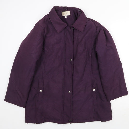 EWM Womens Purple Jacket Size 14 Zip