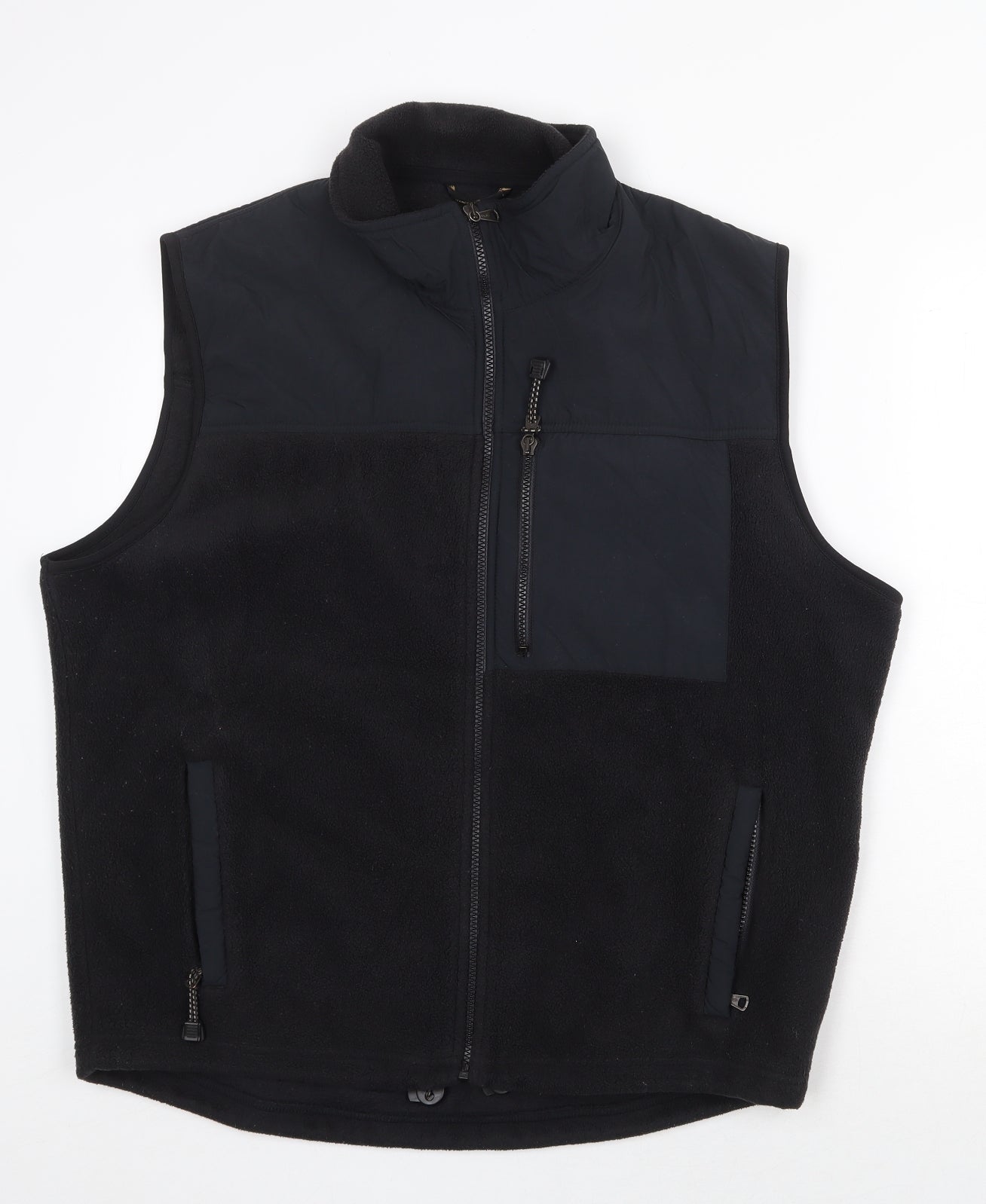 Marks and Spencer Mens Black Gilet Jacket Size L Zip