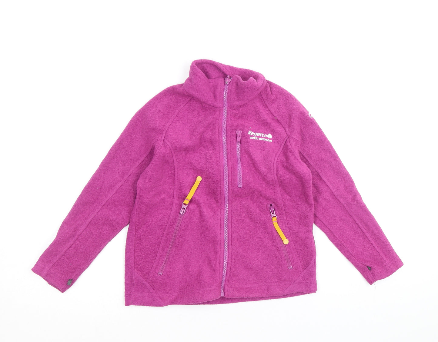 Regatta Girls Pink Jacket Size 5-6 Years Zip
