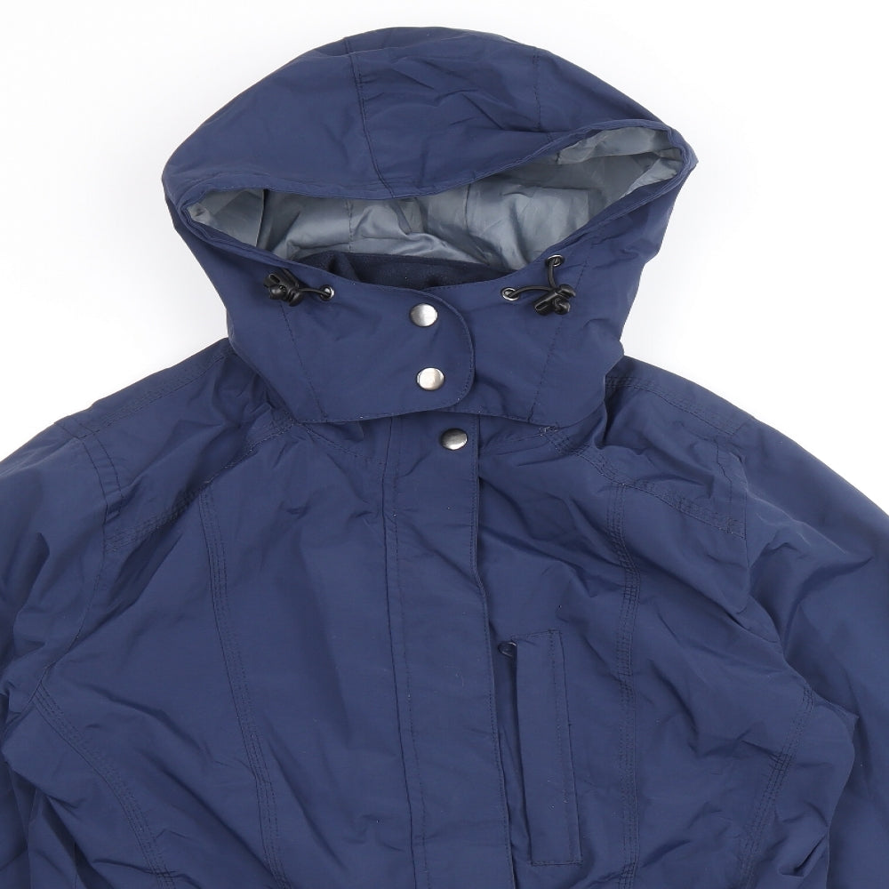 Crane Womens Blue Jacket Size 12 Zip