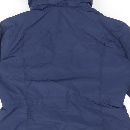 Crane Womens Blue Jacket Size 12 Zip