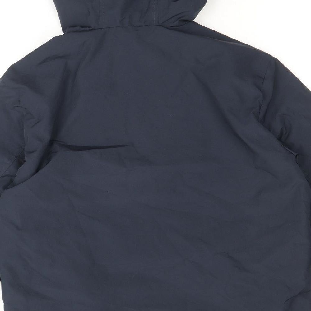 JACK & JONES Mens Blue Windbreaker Jacket Size S Zip