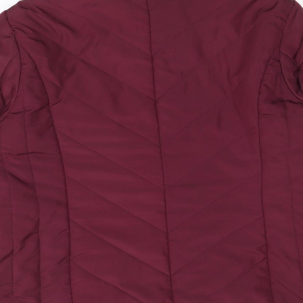 BHS Womens Purple Jacket Size 14 Zip