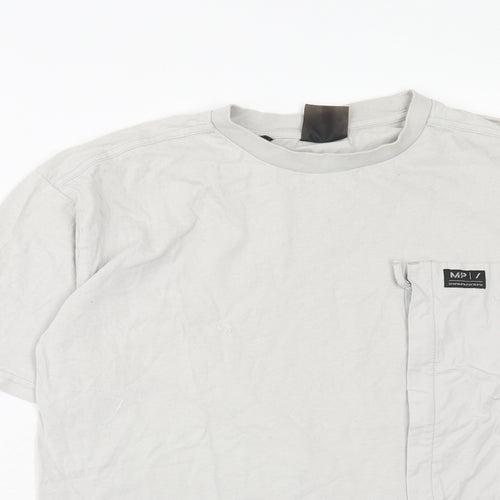 Myprotein Mens Beige Cotton T-Shirt Size S Round Neck