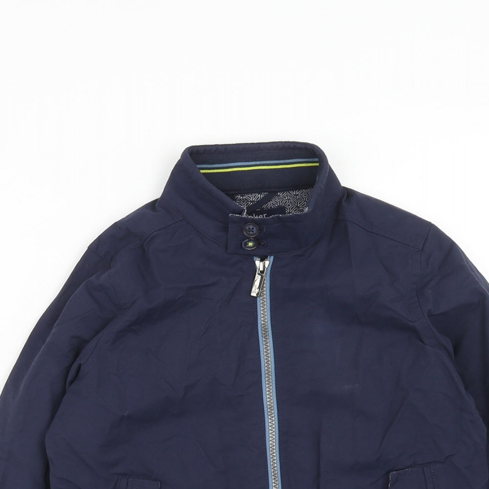 Ted Baker Boys Blue Jacket Size 7 Years Zip
