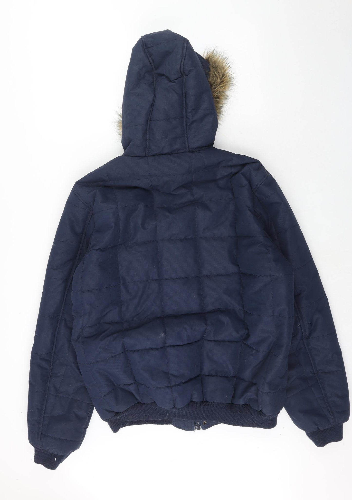 Twisted Soul Mens Blue Parka Coat Size XL Zip