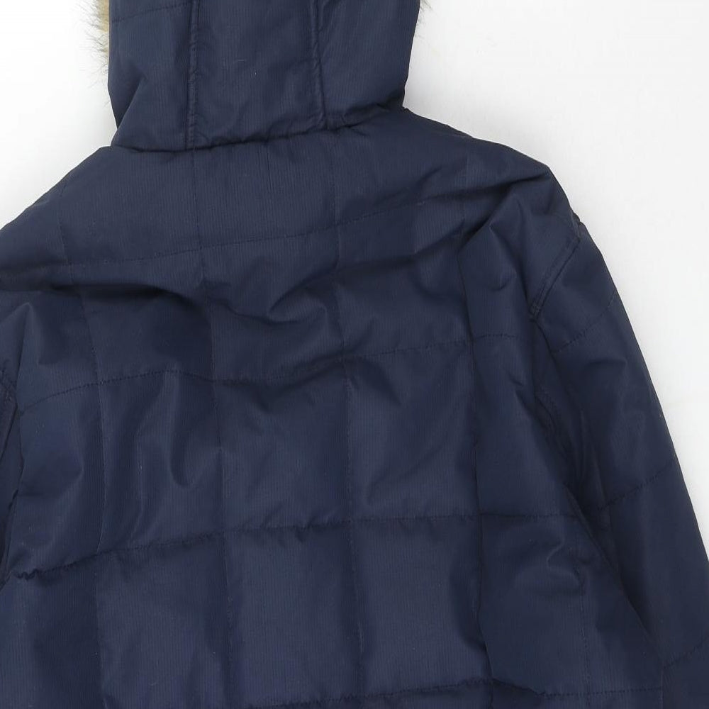Twisted Soul Mens Blue Parka Coat Size XL Zip