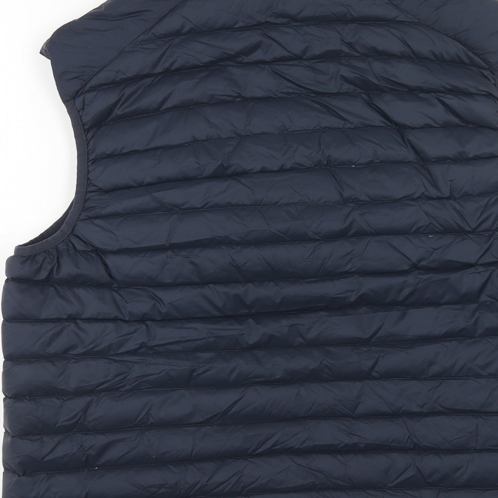 Marks and Spencer Mens Blue Gilet Jacket Size L Zip