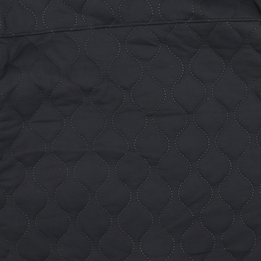 ONLY & SONS Mens Black Quilted Jacket Size XL Button