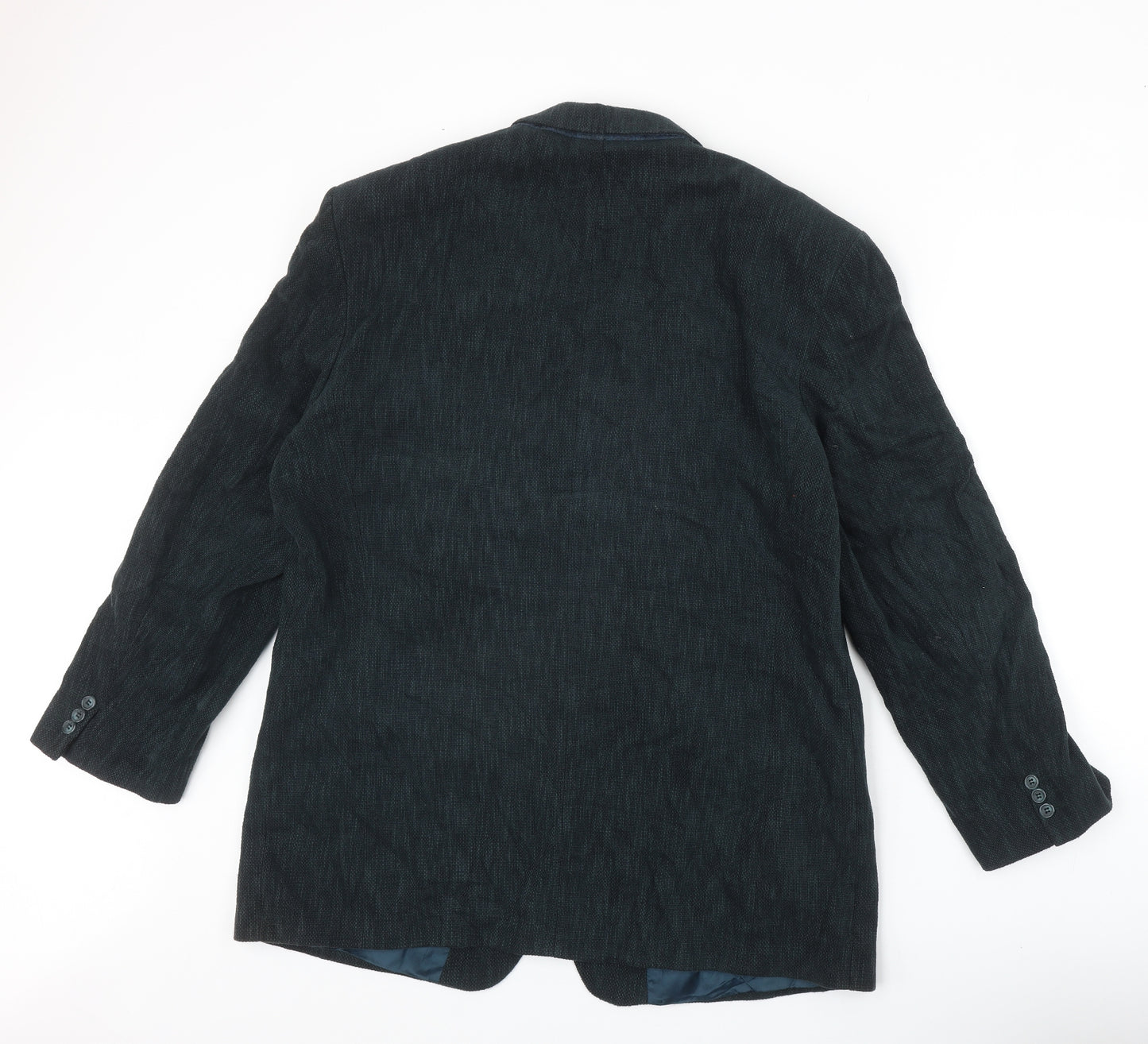 Marks and Spencer Mens Green Viscose Jacket Blazer Size M Regular