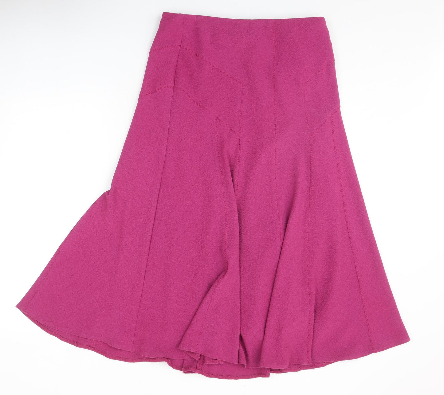 Preworn Womens Pink Polyester A-Line Skirt Size 32 in