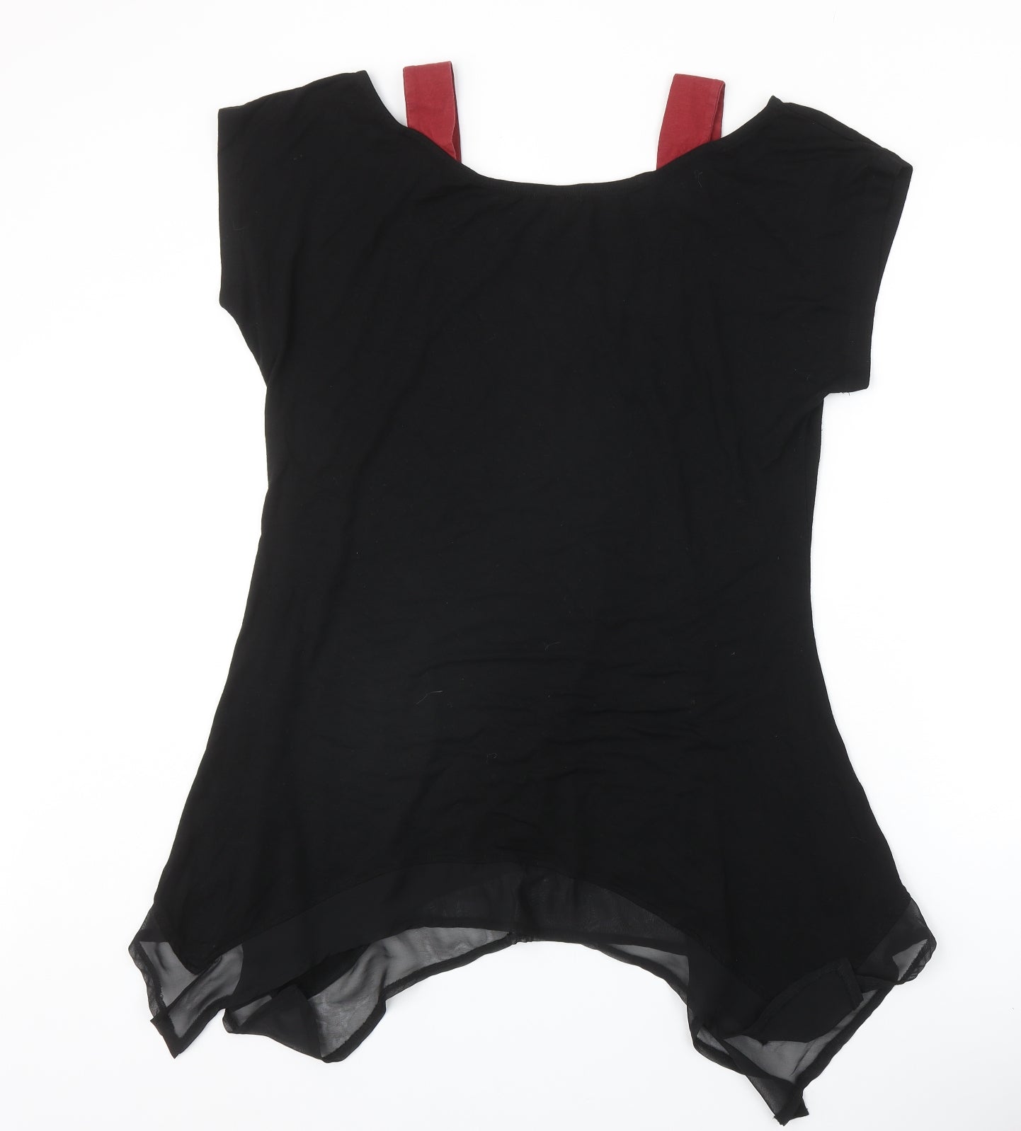 Joe Browns Womens Black Viscose Basic T-Shirt Size 18 Round Neck - Cat