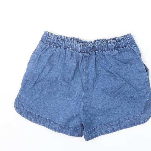Very Boys Blue 100% Cotton Bermuda Shorts Size 8 Years Regular Drawstring