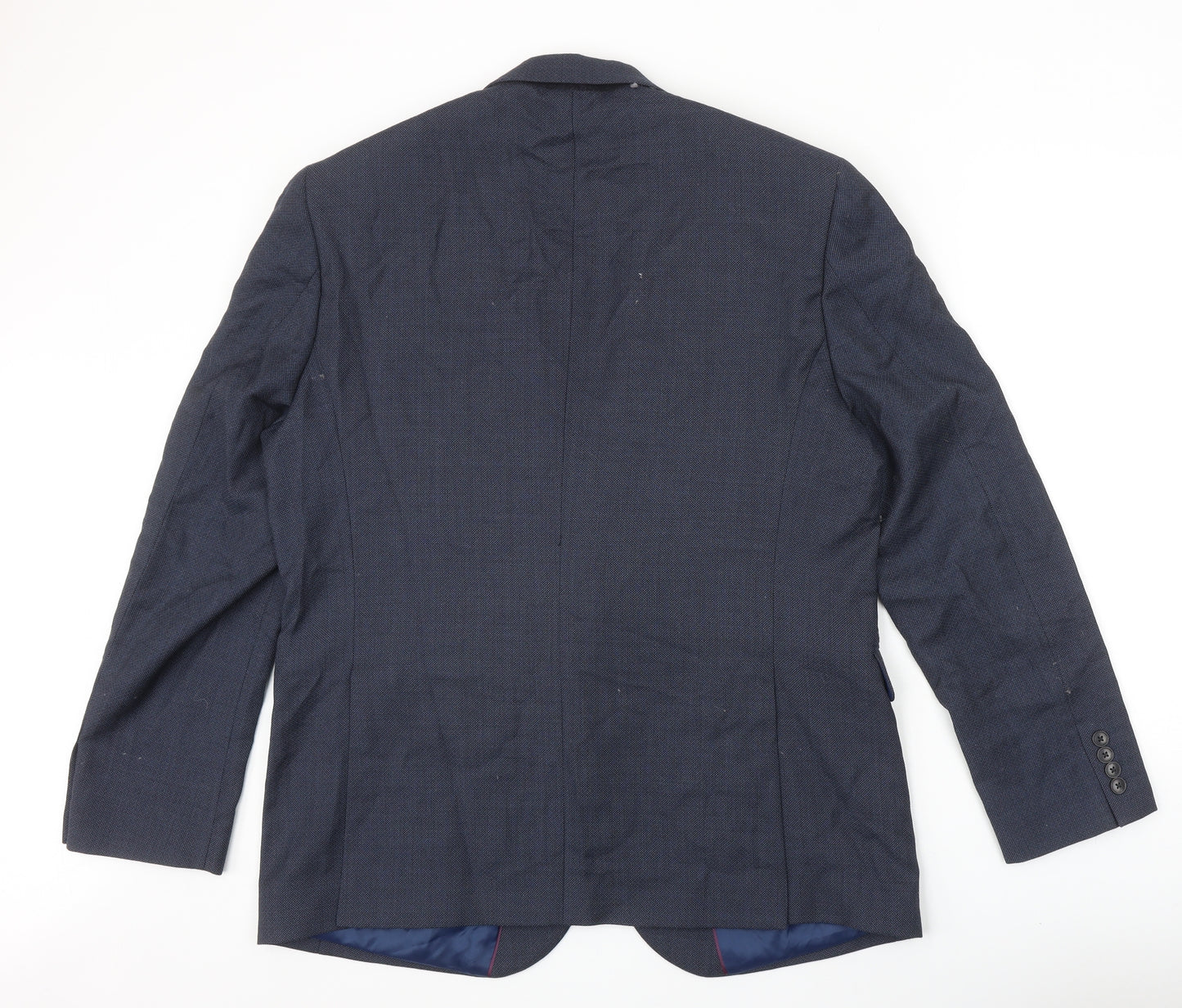 Chesters Mens Blue Wool Jacket Suit Jacket Size 46 Regular