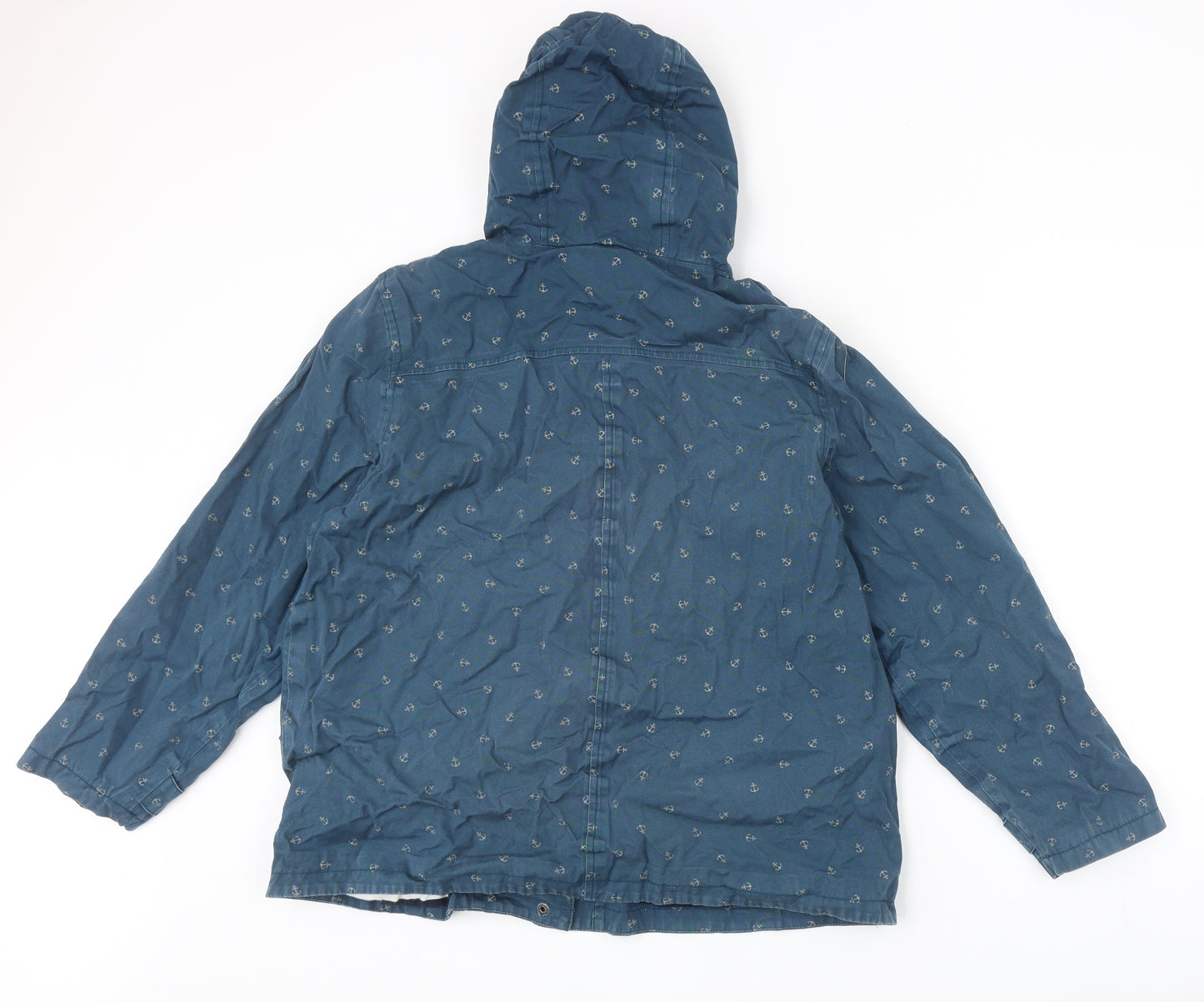 Seasalt Womens Blue Geometric Jacket Size 16 Zip