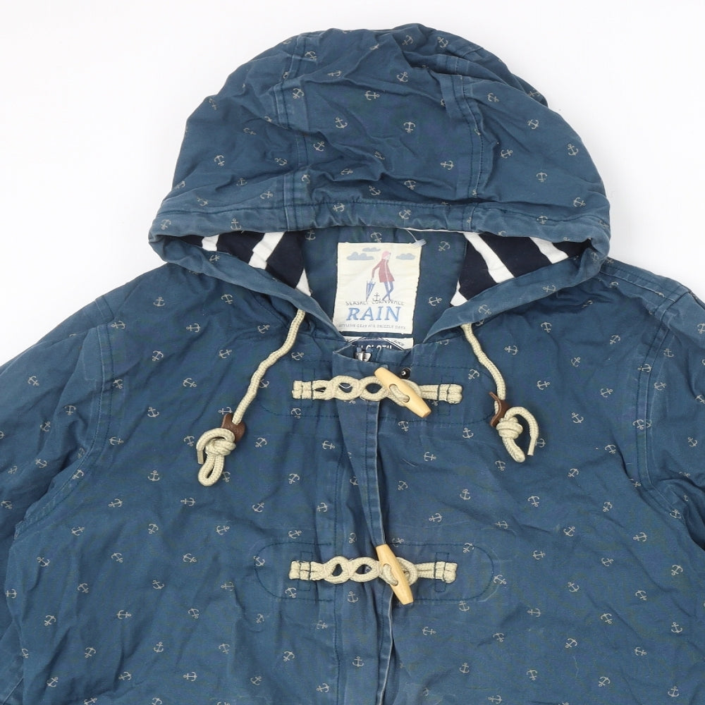 Seasalt Womens Blue Geometric Jacket Size 16 Zip