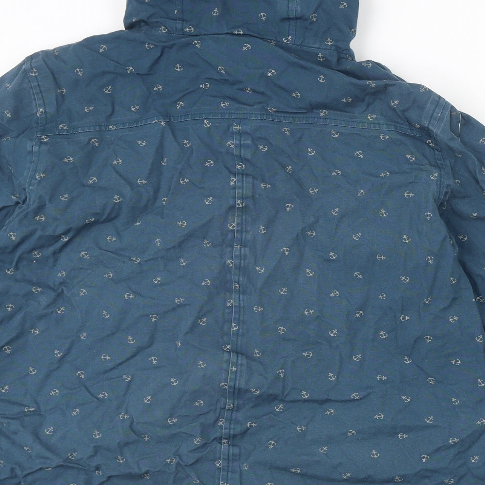 Seasalt Womens Blue Geometric Jacket Size 16 Zip