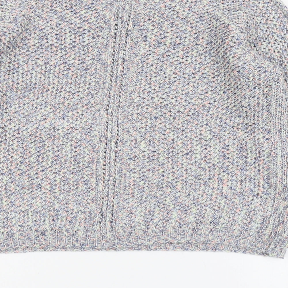 Indigo Womens Multicoloured Round Neck Acrylic Pullover Jumper Size 14