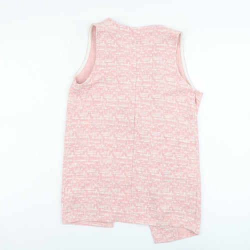 F&F Girls Pink Jacket Waistcoat Size 9-10 Years Hook & Eye