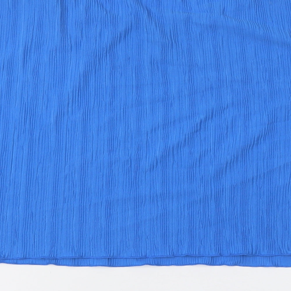 Primark Womens Blue Polyester Basic T-Shirt Size 2XL Boat Neck - Plisse