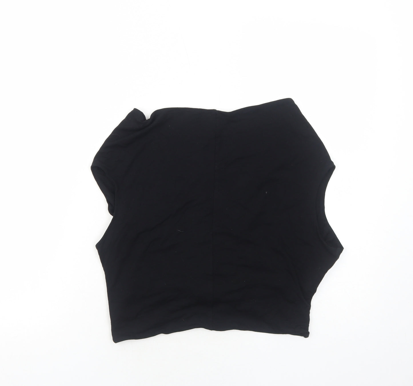 ASOS Womens Black Viscose Basic Blouse Size 18 V-Neck
