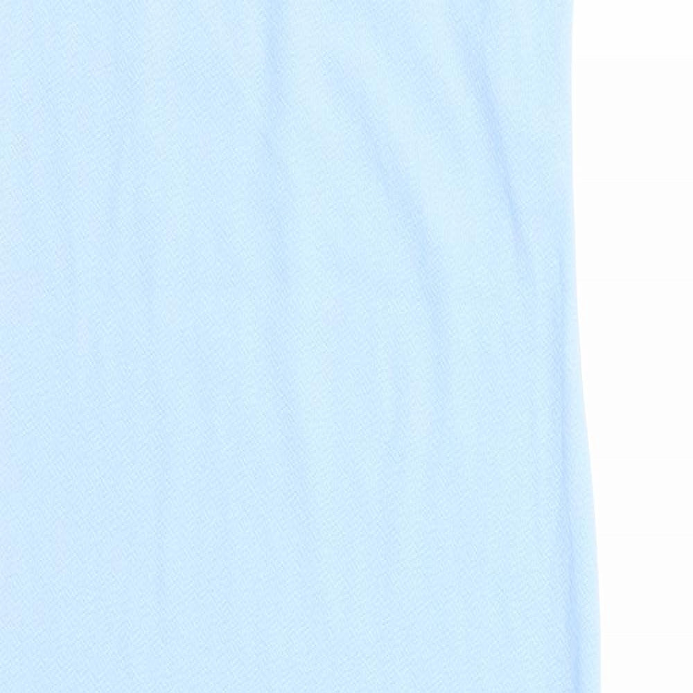 PRETTYLITTLETHING Womens Blue Polyester Bodycon Size 4 Square Neck Pullover