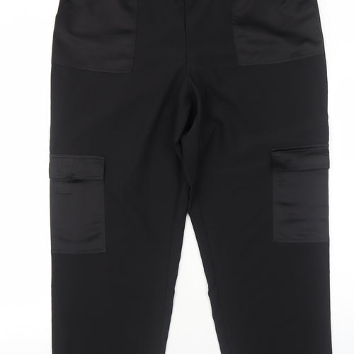 Capsule Womens Black Polyester Trousers Size 20 Regular