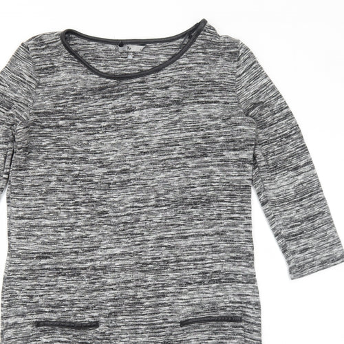 TU Womens Grey Viscose A-Line Size 14 Round Neck Pullover