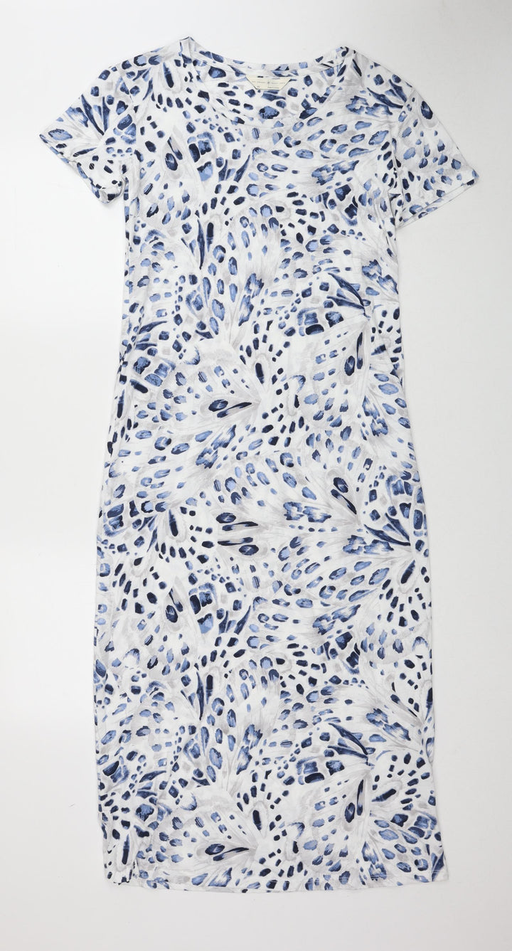 Marks and Spencer Womens Multicoloured Geometric Cotton Top Dress Size XS
