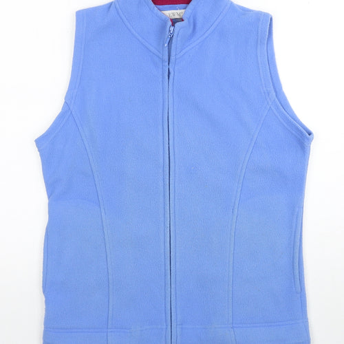 EWM Womens Blue Gilet Jacket Size 10 Zip - Size 10-12