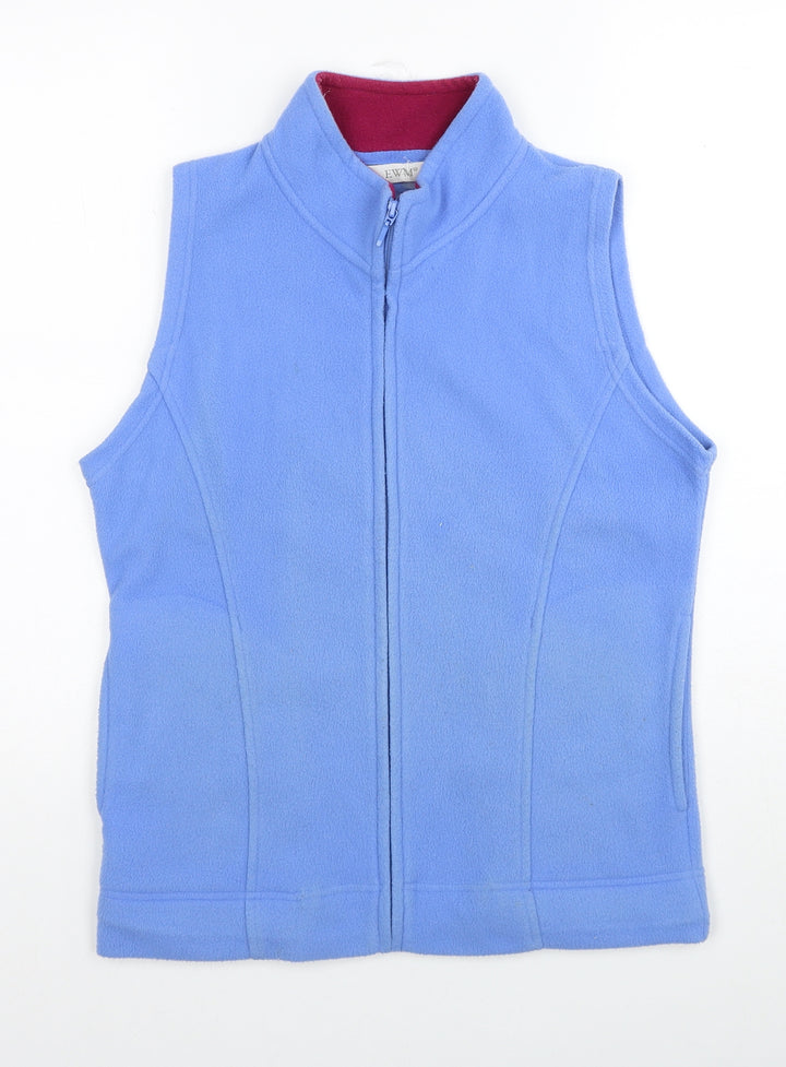 EWM Womens Blue Gilet Jacket Size 10 Zip - Size 10-12