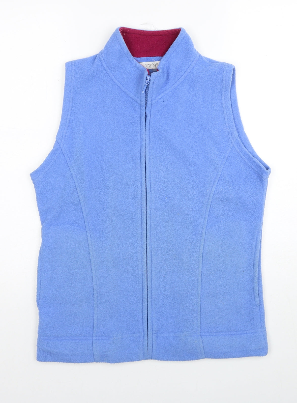 EWM Womens Blue Gilet Jacket Size 10 Zip - Size 10-12