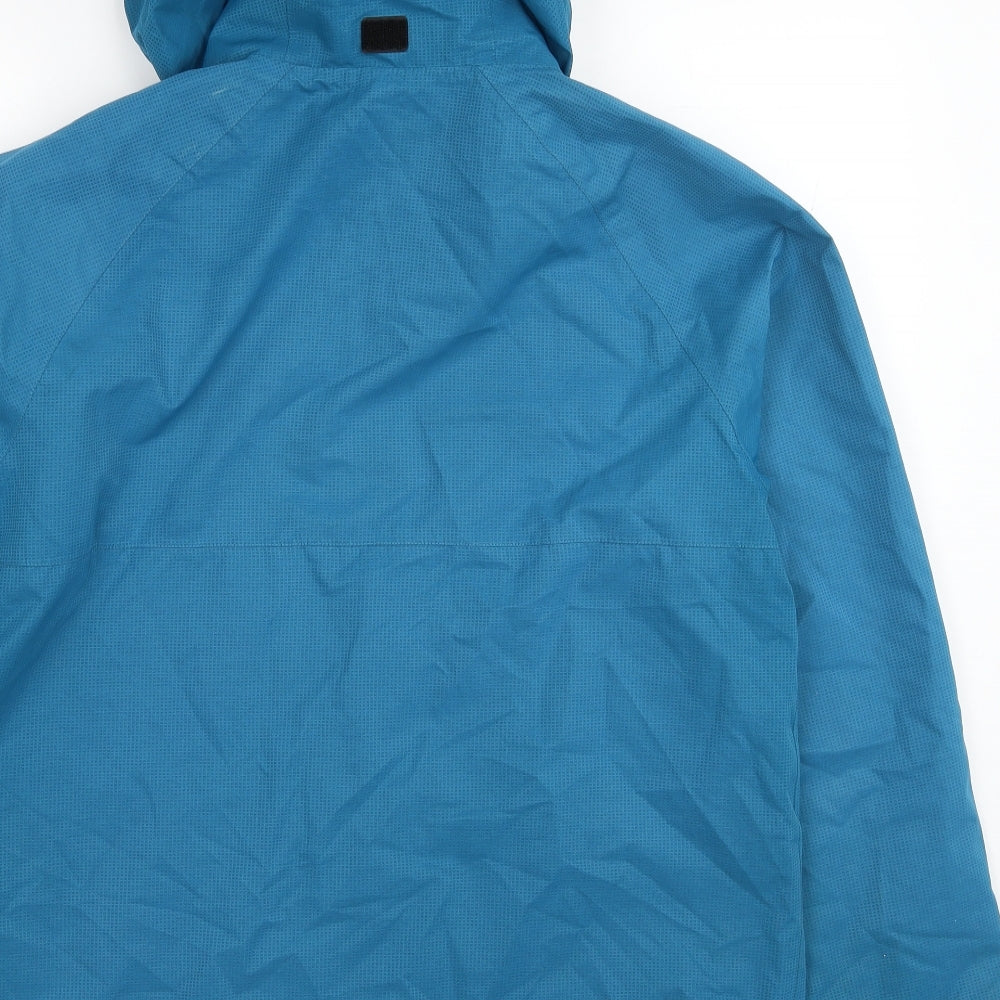 Killtec Mens Blue Rain Coat Jacket Size M Zip
