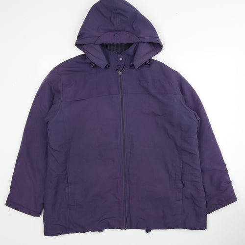 Roman Womens Purple Jacket Size L Zip