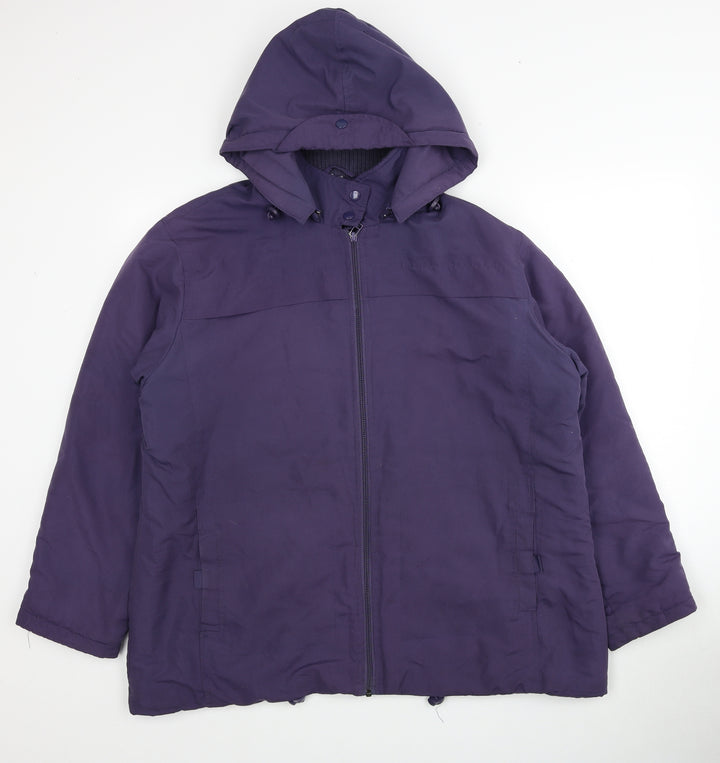 Roman Womens Purple Jacket Size L Zip