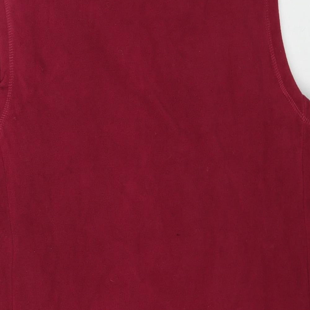 Cotton Traders Womens Red Gilet Jacket Size M Zip