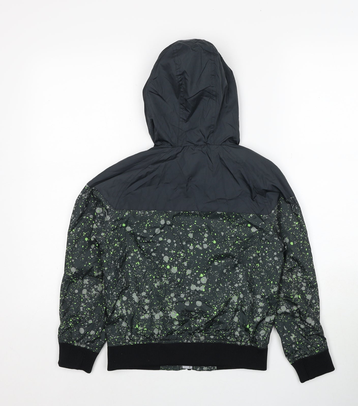 NEXT Boys Black Geometric Jacket Size 8 Years Zip