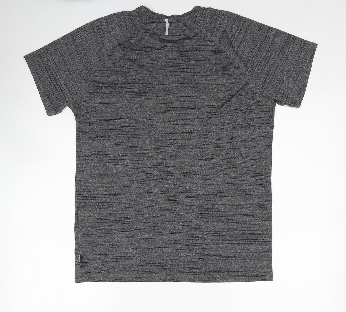 DKNY Mens Grey Polyester Basic T-Shirt Size M Round Neck Pullover