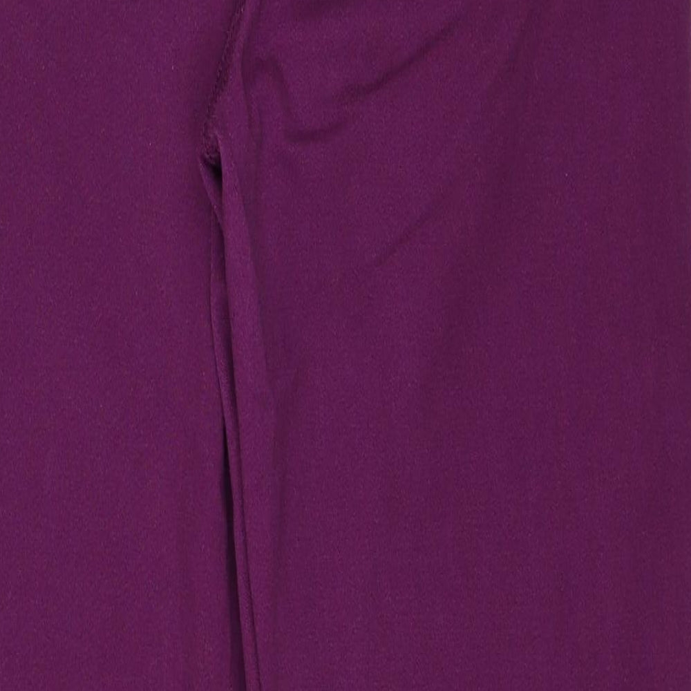 Damart Womens Purple Cotton Straight Jeans Size 14 Regular Zip