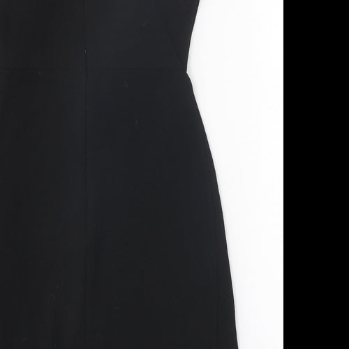 Code Pink Womens Black Polyester Bodycon One Size V-Neck Zip