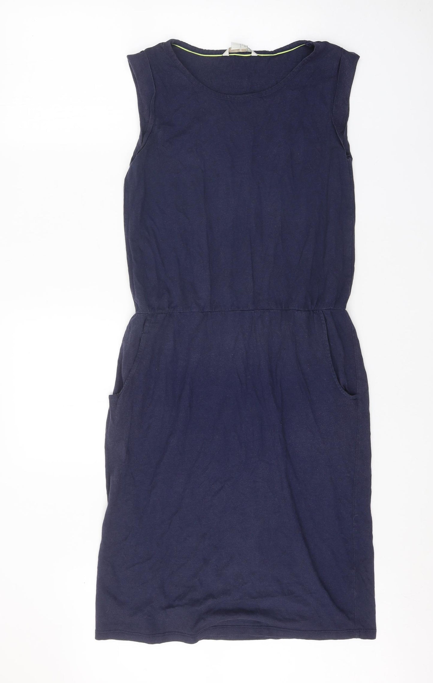 Boden Womens Blue Cotton A-Line Size 10 Round Neck Pullover