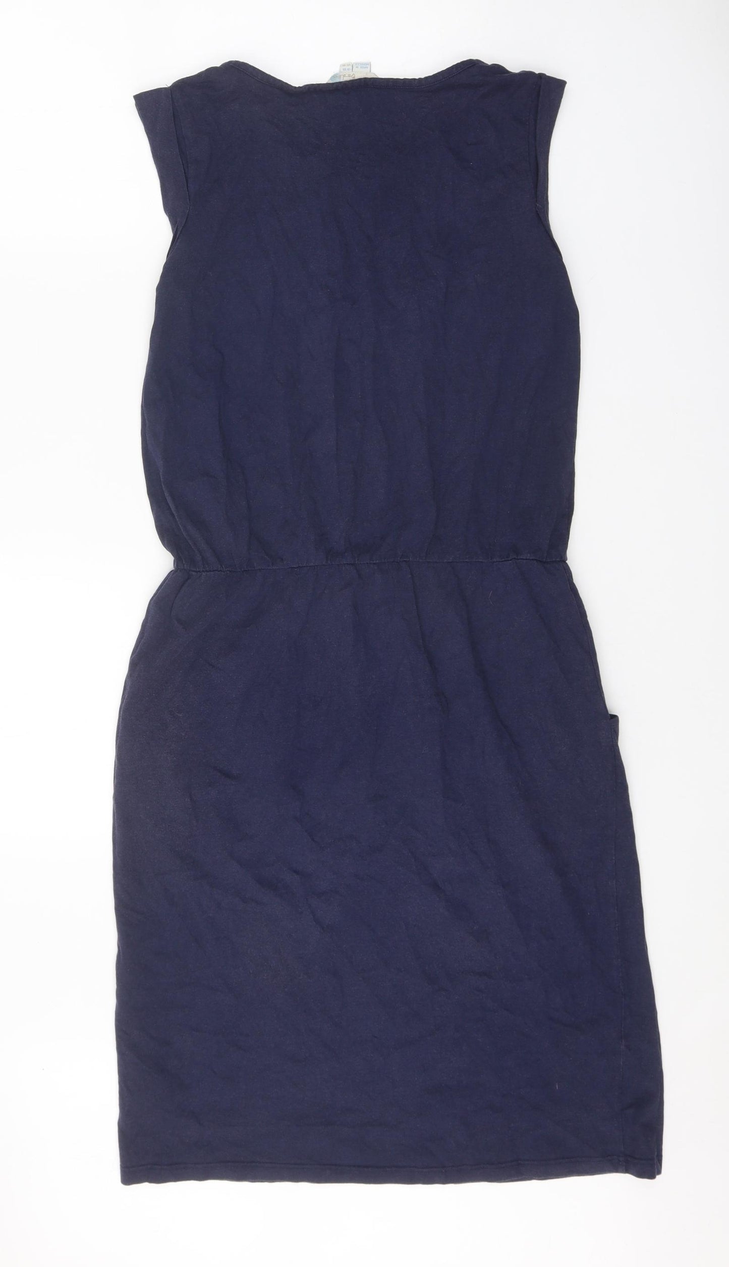 Boden Womens Blue Cotton A-Line Size 10 Round Neck Pullover