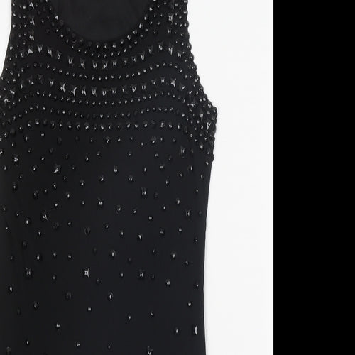 Mirumi Womens Black Polyester A-Line Size M Scoop Neck Pullover