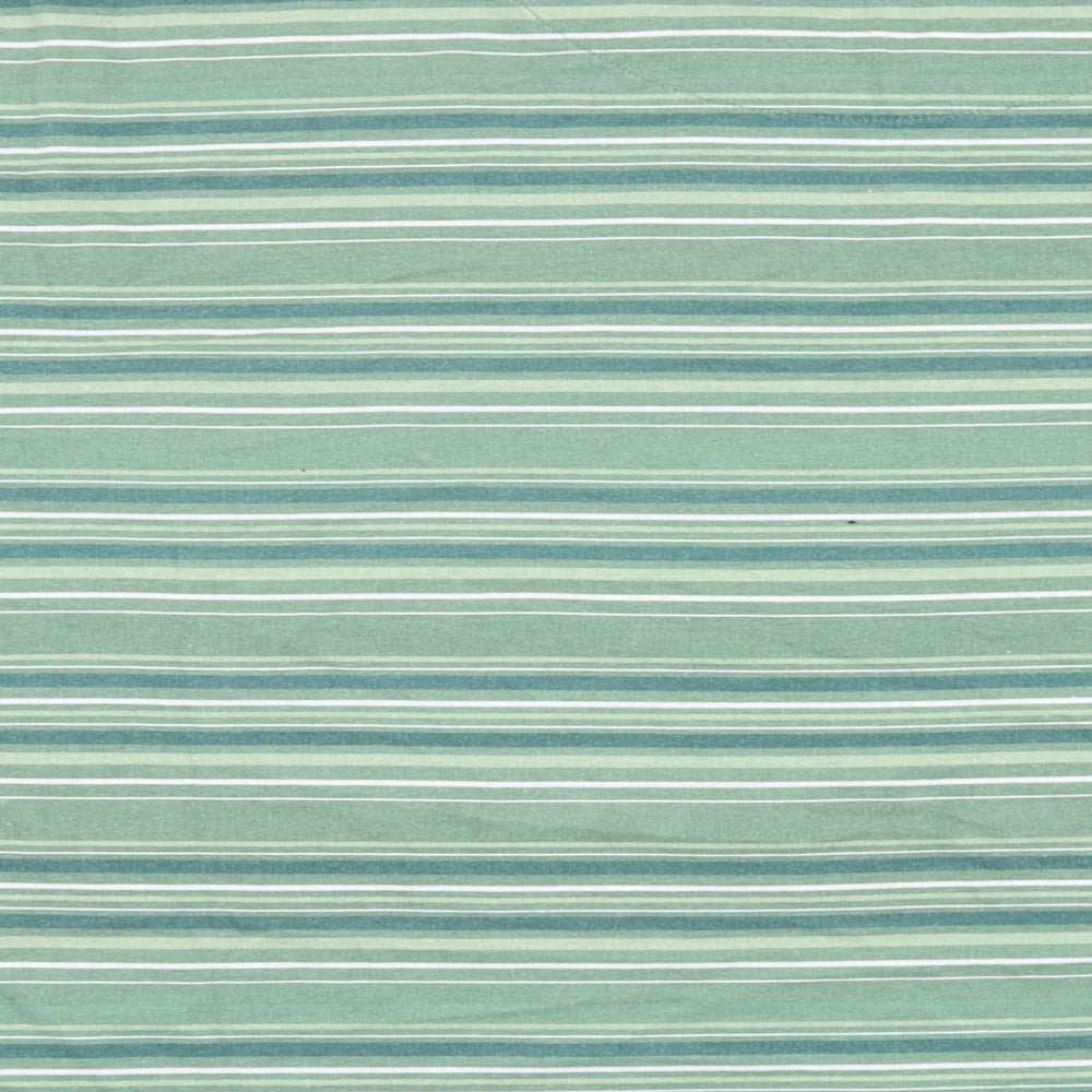Atlas for men Mens Green Striped Cotton T-Shirt Size 3XL V-Neck