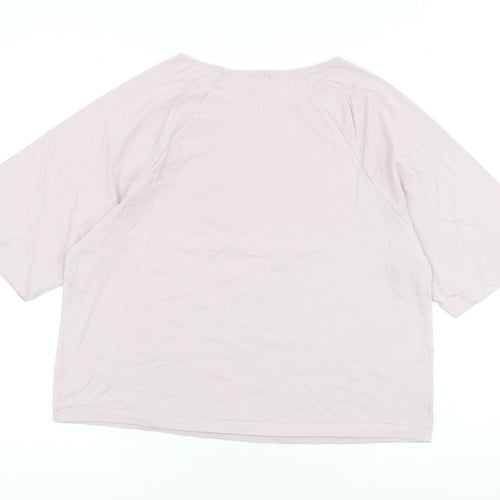 River Island Womens Pink 100% Cotton Basic T-Shirt Size S Round Neck - Chanceux