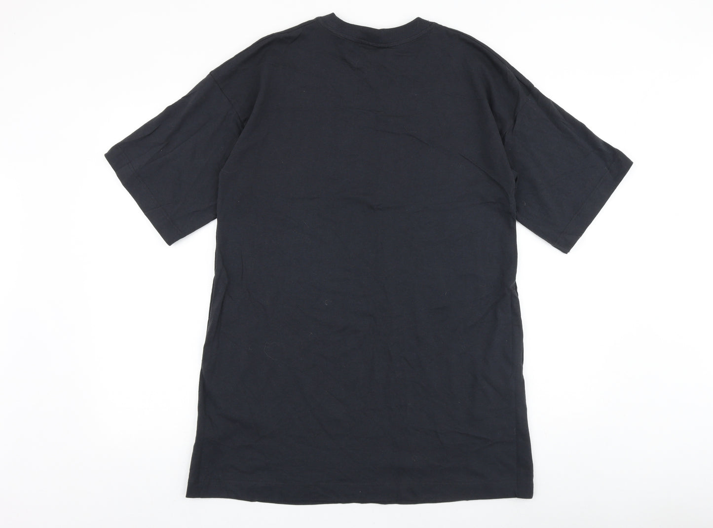 Topshop Mens Grey Cotton T-Shirt Size XS Round Neck