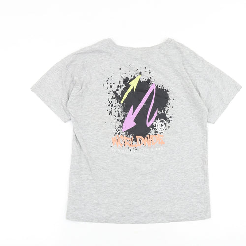 Urban Dept Boys Grey 100% Cotton Basic T-Shirt Size 11 Years Round Neck Pullover