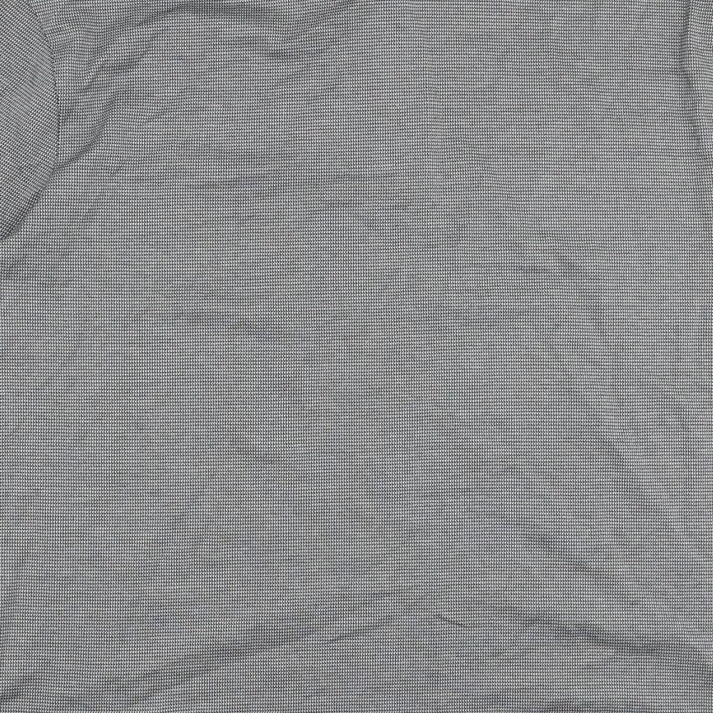 Marks and Spencer Mens Grey 100% Cotton Polo Size XL Collared Button