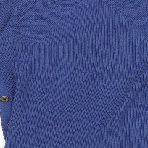 John Lewis Womens Blue Round Neck Nylon Pullover Jumper Size 8